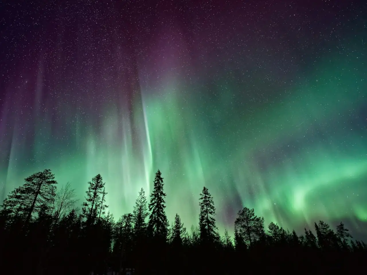 Northern lights walk, Lyngen